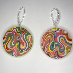 Hand painted decorations.